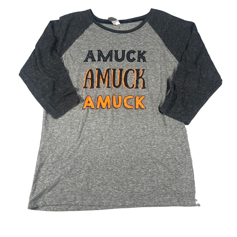 Unbranded Amuck Amuck Amuck Hocus Pocus Grey Raglan T-Shirt Youth XL Womens S